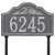 Rope and Shell Lawn Address Plaque - Pewter Silver