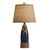 Rope Wrapped Navy Blue Buoy Table Lamp