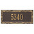 Sailor's Knot House Number Plaque - Bronze & Gold