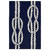 Sailor's Knotty Navy Indoor/Outdoor Rug - 2 x 3