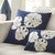 Sand Dollar Navy Pillow - 20 x 20