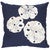 Sand Dollar Navy Pillow - 20 x 20