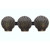Scallop Shell Trio Pulls - Set of 2