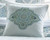 Santa Monica Square Pillow - Center Motif Embroidery