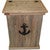 Padre Single Trash Can with Anchor