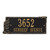 Seagull Rectangle Address Plaque - Black and Gold