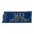 Seagull Rectangle Address Plaque - Blue and Gold