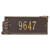 Seagull Rectangle House Number Plaque - Bronze and Gold
