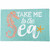 Seahorse Sea Hooked Rug
