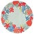 Seaside Party Aqua Indoor/Outdoor Rug - 5 Ft. Round