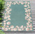 Serena Seashell Aqua Indoor/Outdoor Rug - 5 x 8
