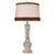 Shabby Summer Twisted Pot Table Lamp with Rope Shade
