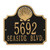 Shell Address Plaque - Black & Gold
