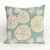 Shell Toss Aqua Indoor/Outdoor Pillow