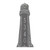 Small Lighthouse Vertical House Number Plaque - Pewter Silver