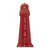 Small Lighthouse Vertical House Number Plaque - Red & Gold