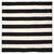 Sorrento Rugby Stripe Black Rug - 8 x 8 - OUT OF STOCK UNTIL 09/10/2025
