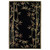 Sparta Black Bamboo Double Border Rug - 5 x 8