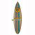 Stripes with Sun Surfboard Wood Personalized Sign - 12 x 44