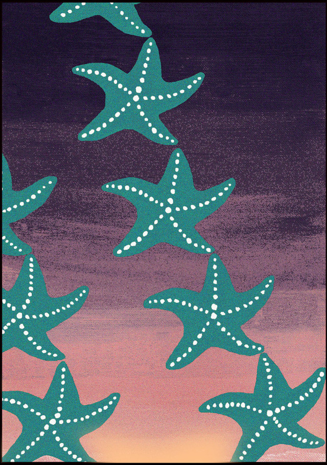 Sunset Starry Night Rug - 3 x 4