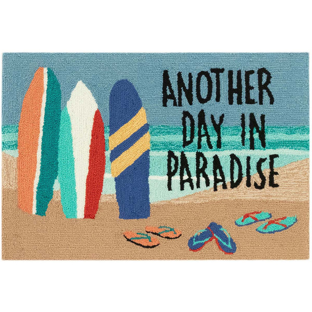 Surfboard Paradise Indoor/Outdoor Rug - 2 x 3 - OUT OF STOCK UNTIL 06/15/2026