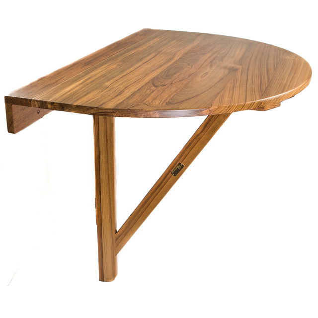 Teak Drop-Leaf Balcony Table