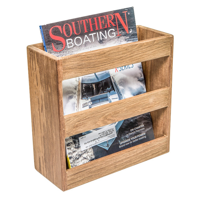 Teak Magazine Rack