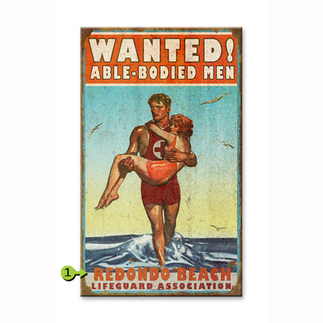 Wanted Able Bodied Men Personalized Sign - 14 x 24