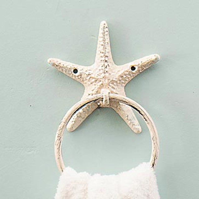 Whitewater Starfish Cast Iron Hand Towel Holder - OUT OF STOCK