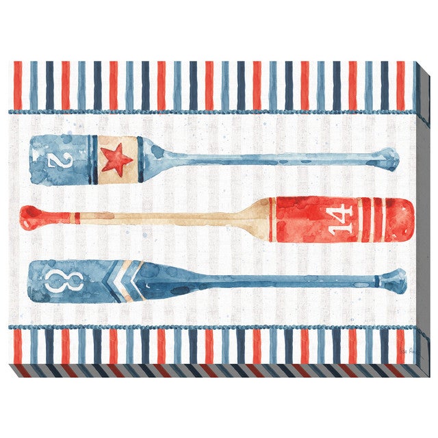 Rowing Stripes Outdoor Wall Art