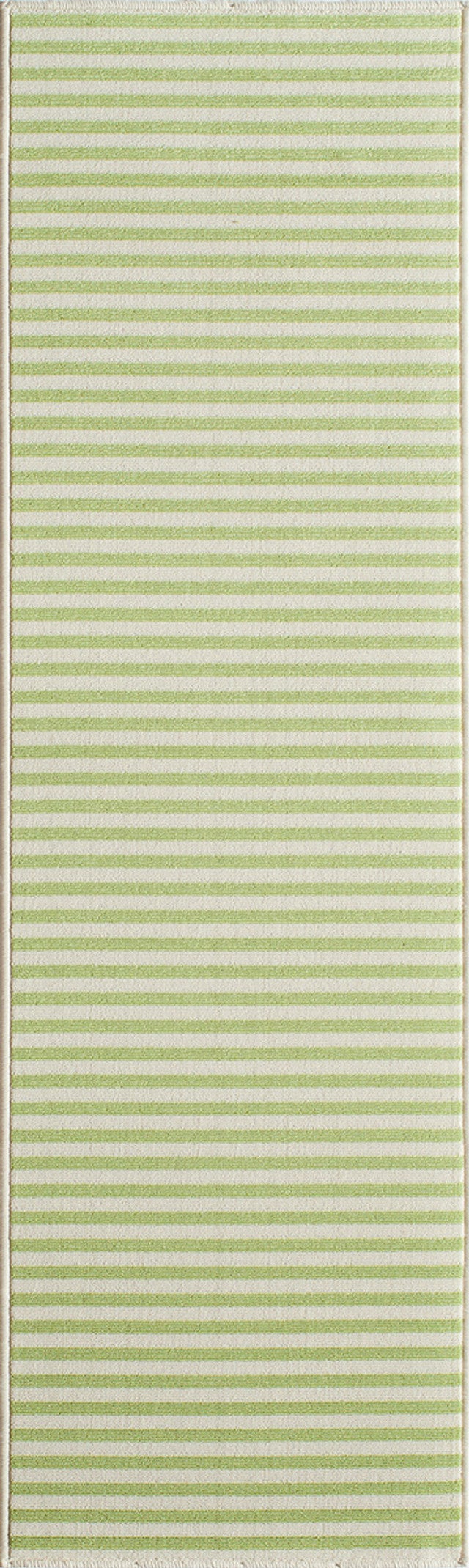 Baja Green Stripe Rug - 2 x 8