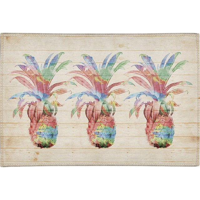 Pineapple Trio Chenille Rug - 3 x 5