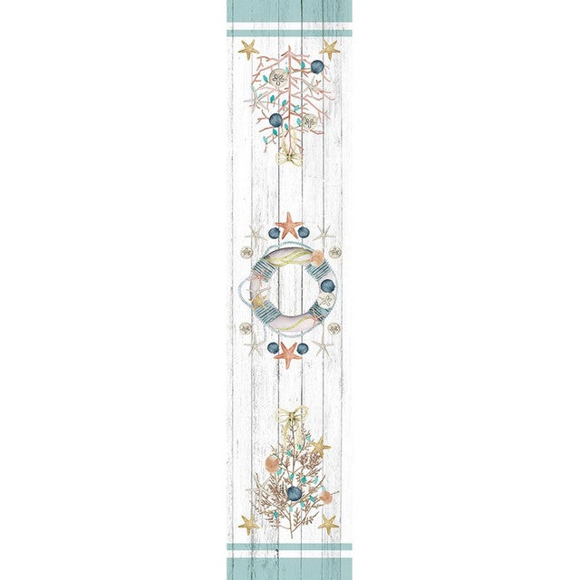Nautical Christmas Table Runner - 90 Inch