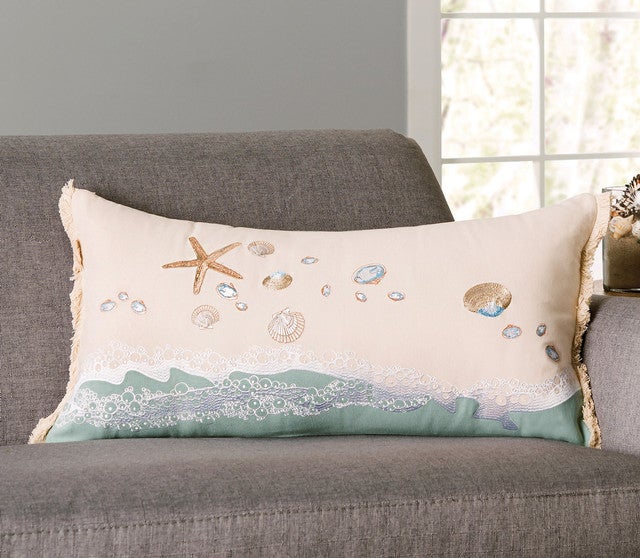 Seashell Shores Lumbar Pillow