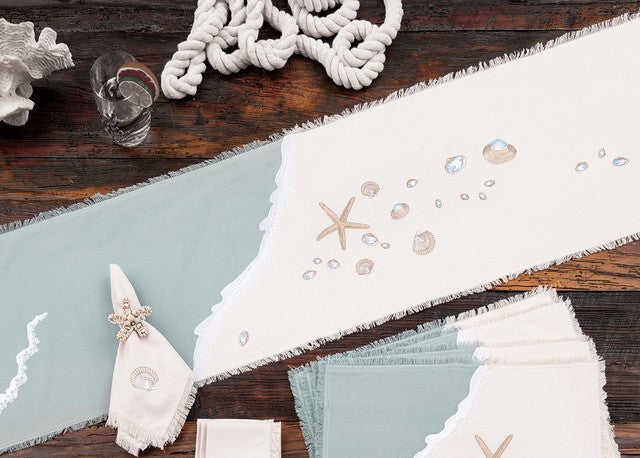 Seashell Shores Table Runner