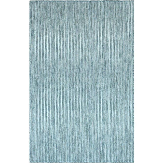 Ocean Surf Aqua Indoor/Outdoor Rug - 5 x 8