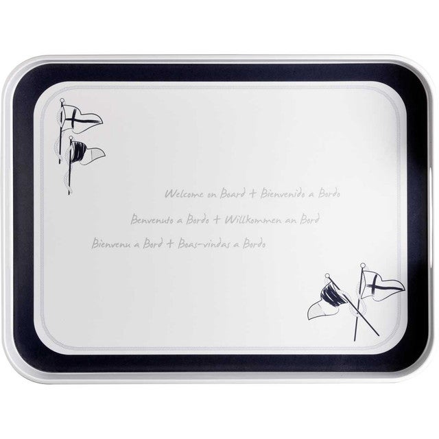 Nautical Welcome Rectangular Serving Tray