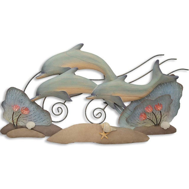 Sea Fan Dolphins Wall Art