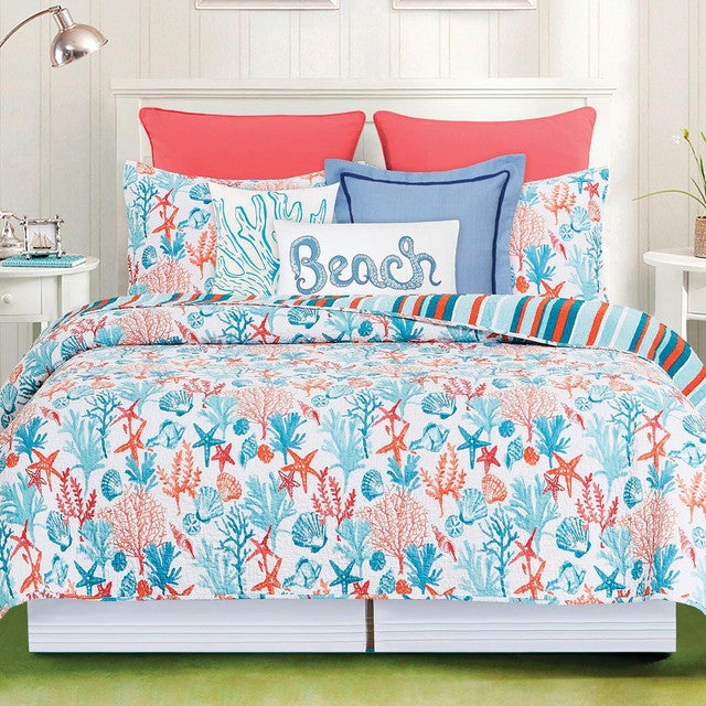 Coastal Oasis Quilt Bed Set - Twin