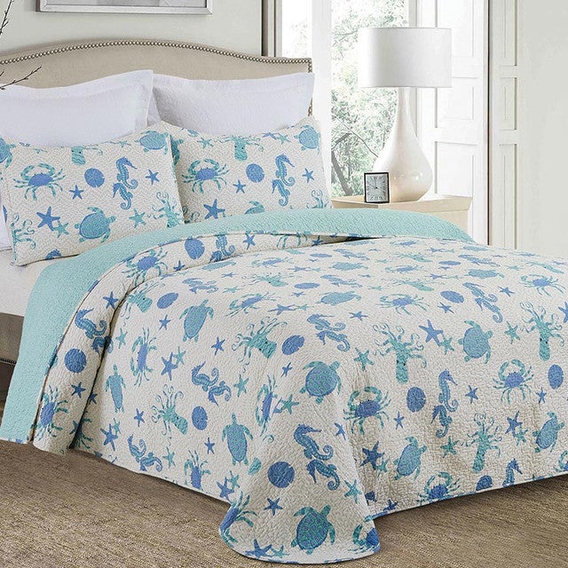 Tasman Sea Bedspread - Twin