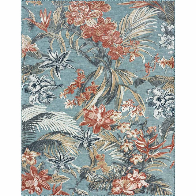 Antigua Flowers Indoor/Outdoor Rug - 4 x 5