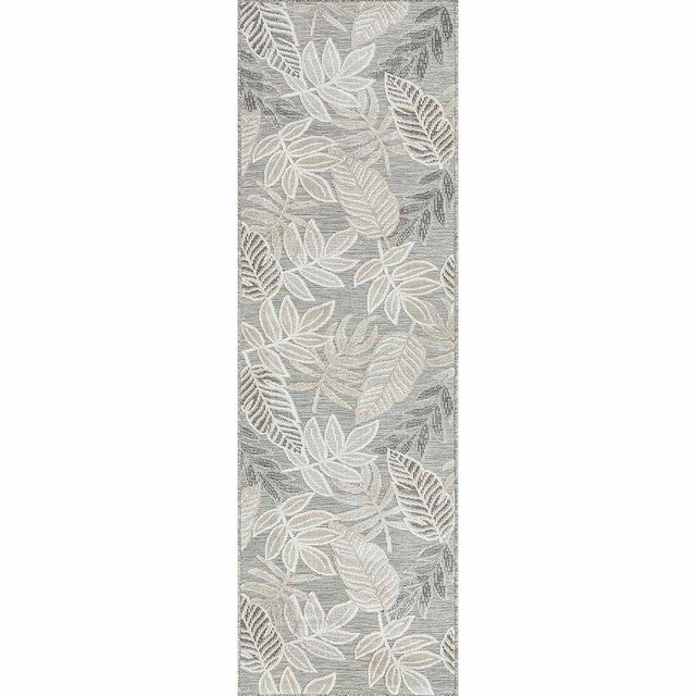 Gray Palms Indoor/Outdoor Rug - 2 x 7