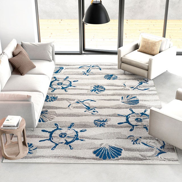 Nautical Day Indoor/Outdoor Rug - 2 x 4 - OUT OF STOCK UNTIL 02/20/2026