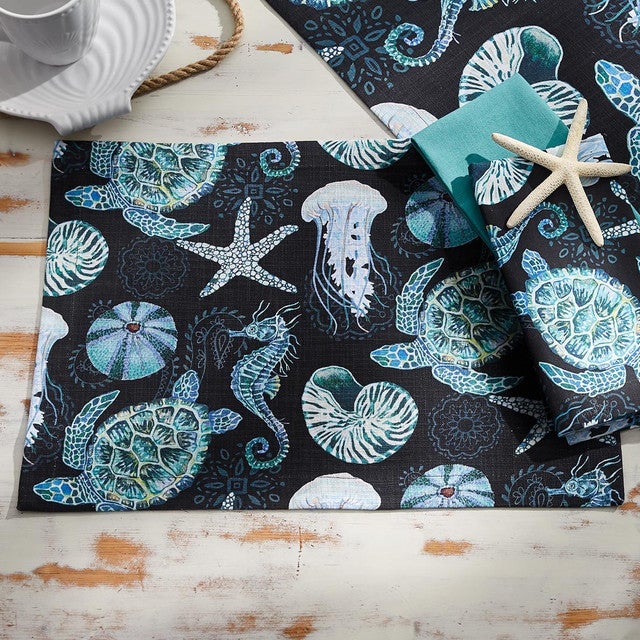Midnight Reef Placemats - Set of 4