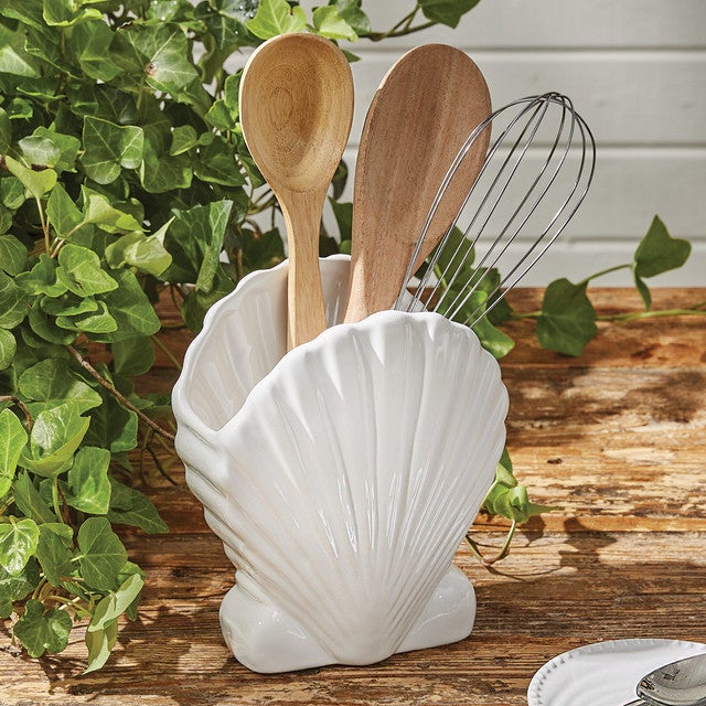 Seashell Ripples Utensil Holder