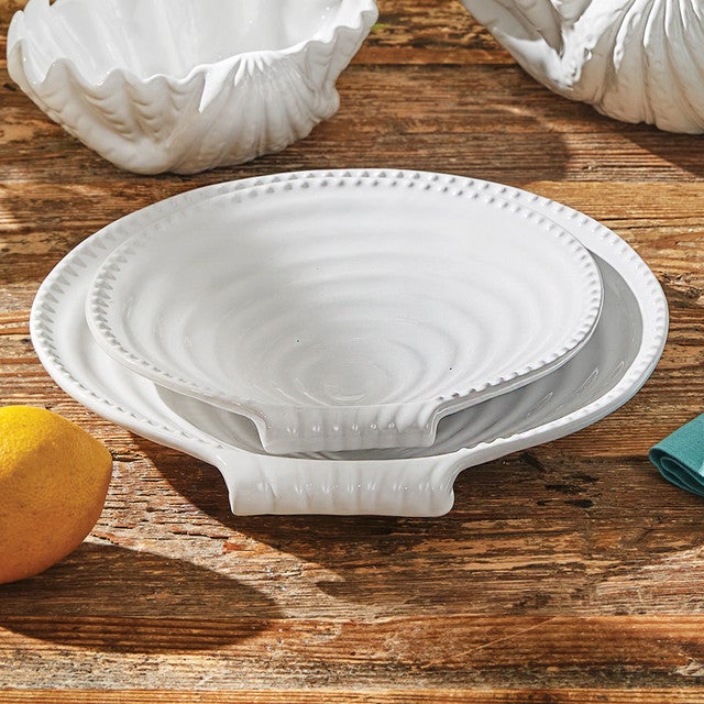 Seashell Ripples Ceramic Dinner Plate