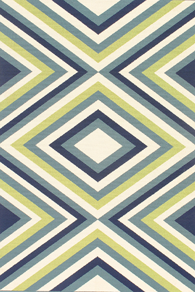 Baja Chevron Mirror Multi Rug - 2 x 4