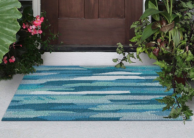 Abstract Tide Indoor/Outdoor Rug - 20 x 30 - OUT OF STOCK UNTIL 07/15/2026
