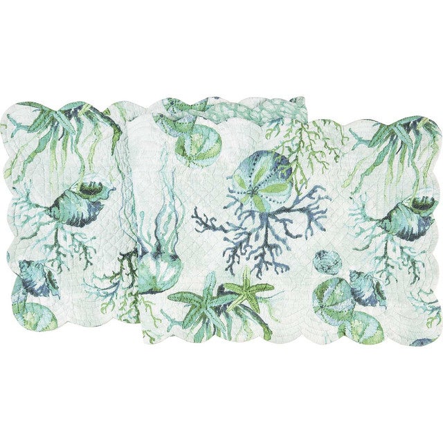 Emerald Waters Table Runner