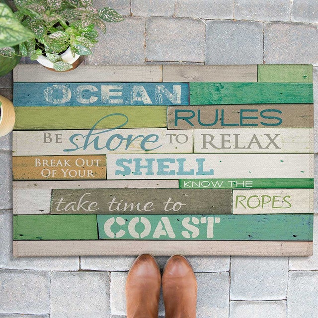 Seaside Rules Outdoor Rugs